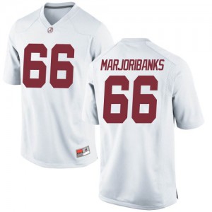 Men Alabama Crimson Tide Alec Marjoribanks #66 College White Replica Football Jersey 420658-597