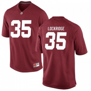 Men Alabama Crimson Tide De'Marquise Lockridge #35 College Crimson Game Football Jersey 972136-899