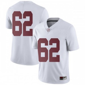 Men Alabama Crimson Tide Jackson Roby #62 College White Limited Football Jersey 880236-973