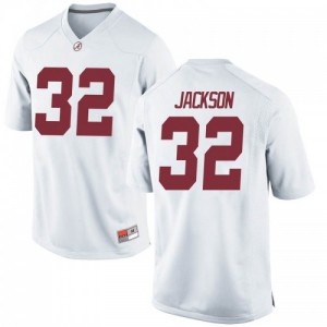 Men Alabama Crimson Tide Jalen Jackson #32 College White Game Football Jersey 607199-548