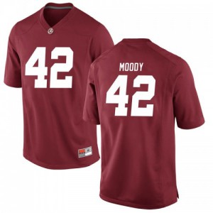 Men Alabama Crimson Tide Jaylen Moody #42 College Crimson Game Football Jersey 469057-530