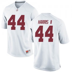 Men Alabama Crimson Tide Kevin Harris II #44 College White Game Football Jersey 479336-628