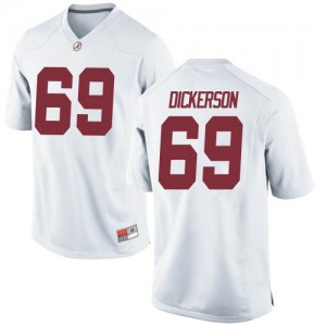 Men Alabama Crimson Tide Landon Dickerson #69 College White Game Football Jersey 477004-398