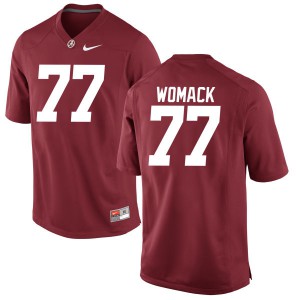 Men Alabama Crimson Tide Matt Womack #77 College Crimson Authentic Football Jersey 615930-216