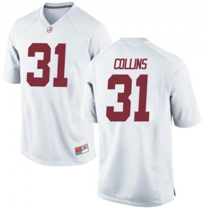 Men Alabama Crimson Tide Michael Collins #31 College White Replica Football Jersey 407931-857