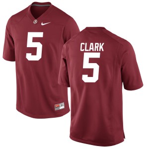 Men Alabama Crimson Tide Ronnie Clark #5 College Crimson Authentic Football Jersey 873840-349