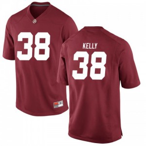 Men Alabama Crimson Tide Sean Kelly #38 College Crimson Game Football Jersey 186272-450