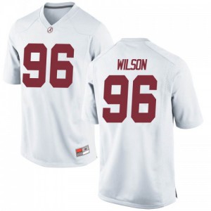 Men Alabama Crimson Tide Taylor Wilson #96 College White Game Football Jersey 299104-160