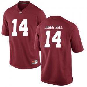 Men Alabama Crimson Tide Thaiu Jones-Bell #14 College Crimson Game Football Jersey 809939-385