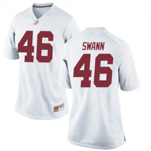 Women Alabama Crimson Tide Christian Swann #46 College White Game Football Jersey 854549-327