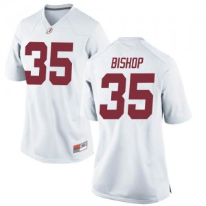 Women Alabama Crimson Tide Cooper Bishop #35 College White Game Football Jersey 411712-516
