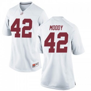 Women Alabama Crimson Tide Jaylen Moody #42 College White Game Football Jersey 762132-264