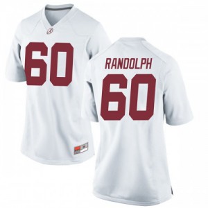 Women Alabama Crimson Tide Kendall Randolph #60 College White Replica Football Jersey 746606-116