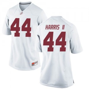 Women Alabama Crimson Tide Kevin Harris II #44 College White Game Football Jersey 140548-802