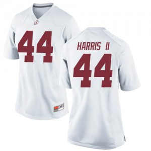 Women Alabama Crimson Tide Kevin Harris II #44 College White Replica Football Jersey 527312-226