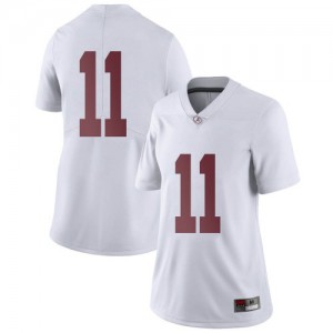 Women Alabama Crimson Tide Scooby Carter #11 College White Limited Football Jersey 594349-601
