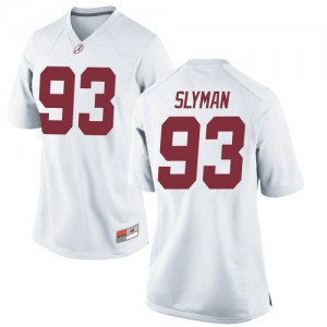 Women Alabama Crimson Tide Tripp Slyman #93 College White Replica Football Jersey 221405-992