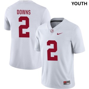 Youth Alabama Crimson Tide Caleb Downs #2 College White Limited Football Jersey 855714-159