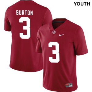 Youth Alabama Crimson Tide Jermaine Burton #3 College Crimson Limited Football Jersey 146305-299