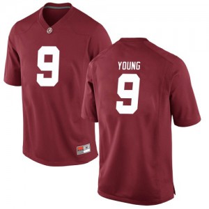 Youth Alabama Crimson Tide Bryce Young #9 College Crimson Game Football Jersey 610856-375