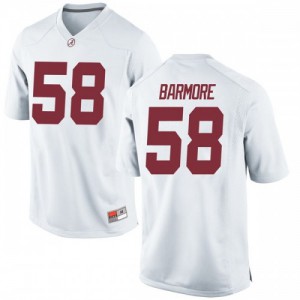Youth Alabama Crimson Tide Christian Barmore #58 College White Game Football Jersey 689759-659