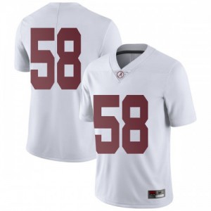 Youth Alabama Crimson Tide Christian Barmore #58 College White Limited Football Jersey 268989-258