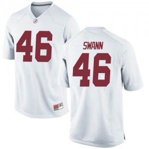 Youth Alabama Crimson Tide Christian Swann #46 College White Game Football Jersey 142499-406