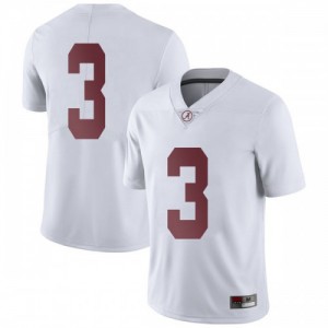 Youth Alabama Crimson Tide Daniel Wright #3 College White Limited Football Jersey 304155-769