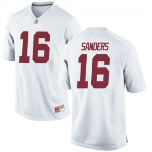 Youth Alabama Crimson Tide Drew Sanders #16 College White Game Football Jersey 804734-555