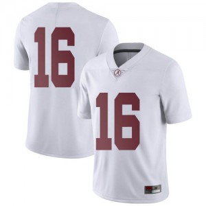 Youth Alabama Crimson Tide Drew Sanders #16 College White Limited Football Jersey 525253-178