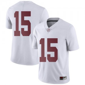 Youth Alabama Crimson Tide Eddie Smith #15 College White Limited Football Jersey 323369-659