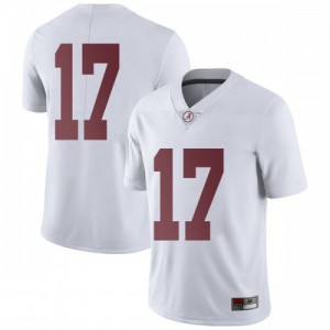 Youth Alabama Crimson Tide Jaylen Waddle #17 College White Limited Football Jersey 240108-827