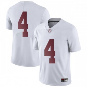 Youth Alabama Crimson Tide Jerry Jeudy #4 College White Limited Football Jersey 532594-679
