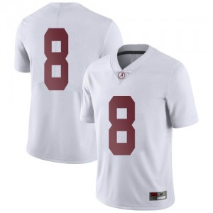 Youth Alabama Crimson Tide John Metchie III #8 College White Limited Football Jersey 642954-341