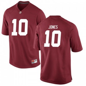 Youth Alabama Crimson Tide Mac Jones #10 College Crimson Game Football Jersey 749057-724
