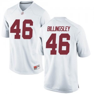Youth Alabama Crimson Tide Melvin Billingsley #46 College White Replica Football Jersey 416026-748