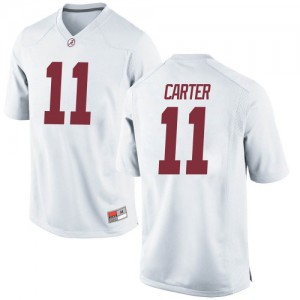 Youth Alabama Crimson Tide Scooby Carter #11 College White Game Football Jersey 462088-415