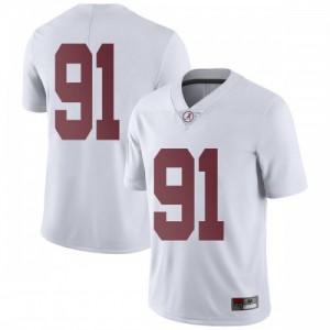 Youth Alabama Crimson Tide Tevita Musika #91 College White Limited Football Jersey 120151-277