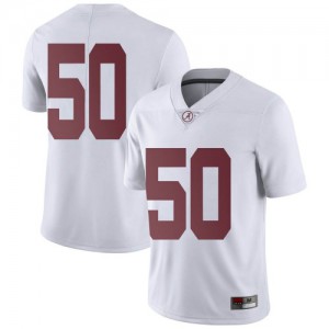 Youth Alabama Crimson Tide Tim Smith #50 College White Limited Football Jersey 334953-785