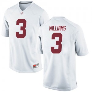 Youth Alabama Crimson Tide Xavier Williams #3 College White Game Football Jersey 744526-178